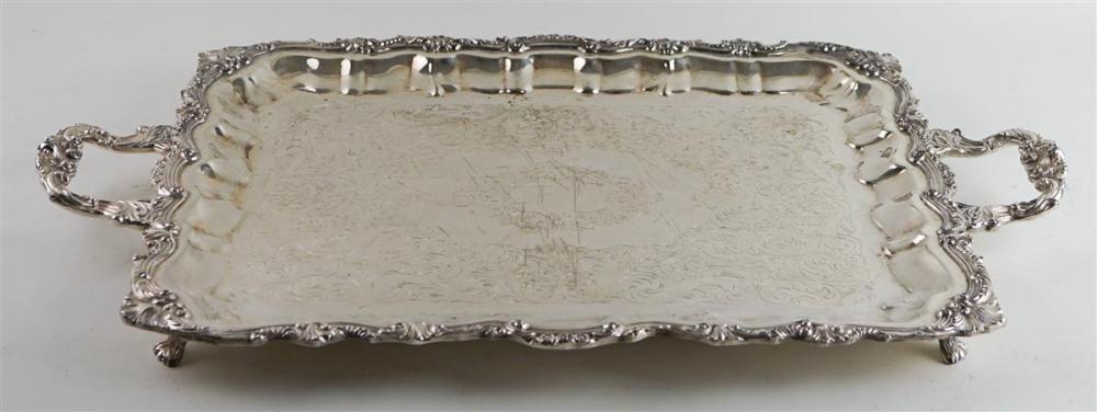 SELECTION OF SILVERPLATED TRAYS 3127de