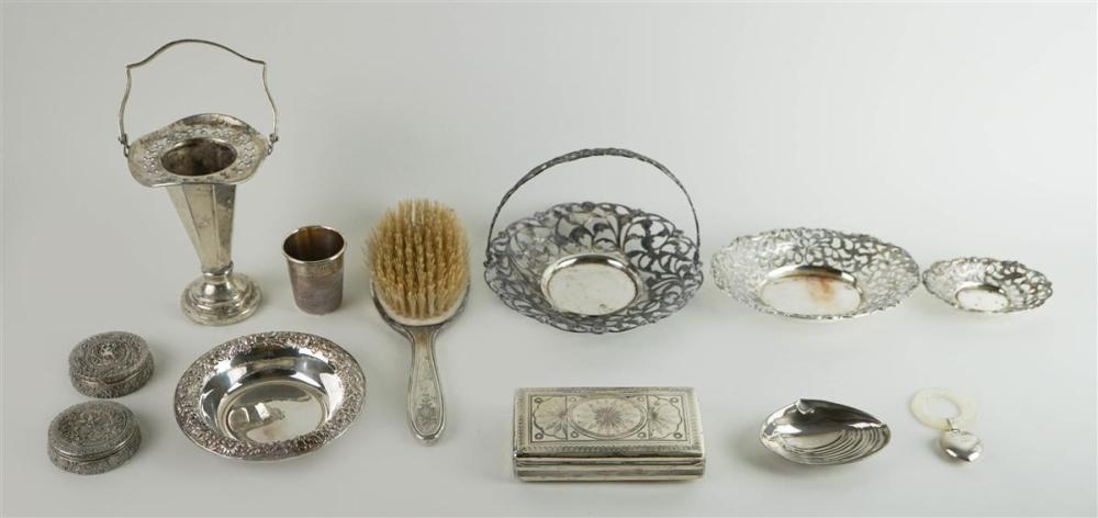 SELECTION OF SILVER AND PLATED 3127e0