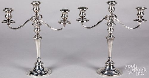 PAIR OF GORHAM WEIGHTED STERLING