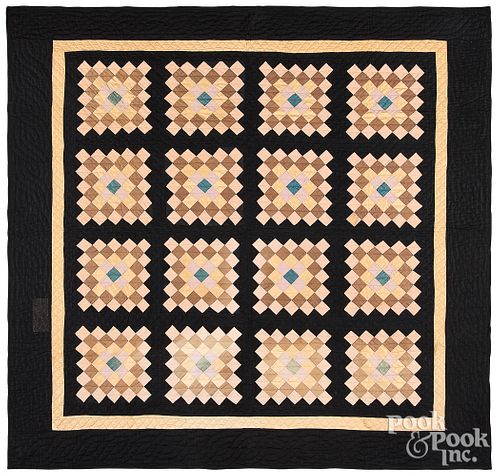AMISH BLOCK PATTERN QUILT EARLY 312842
