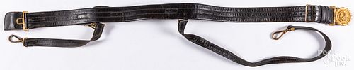 US NAVAL LEATHER SWORD BELT AND 3128b7
