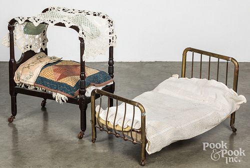 TWO DOLL BEDSTwo doll beds, to include