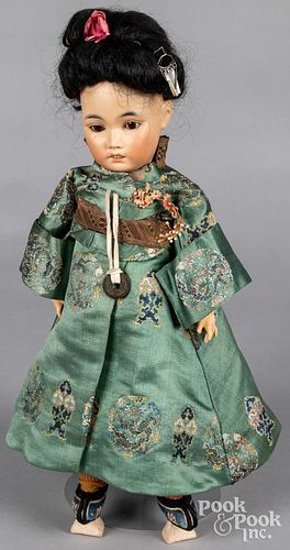 GERMAN BISQUE ASIAN BURMESE DOLLGerman 31294d