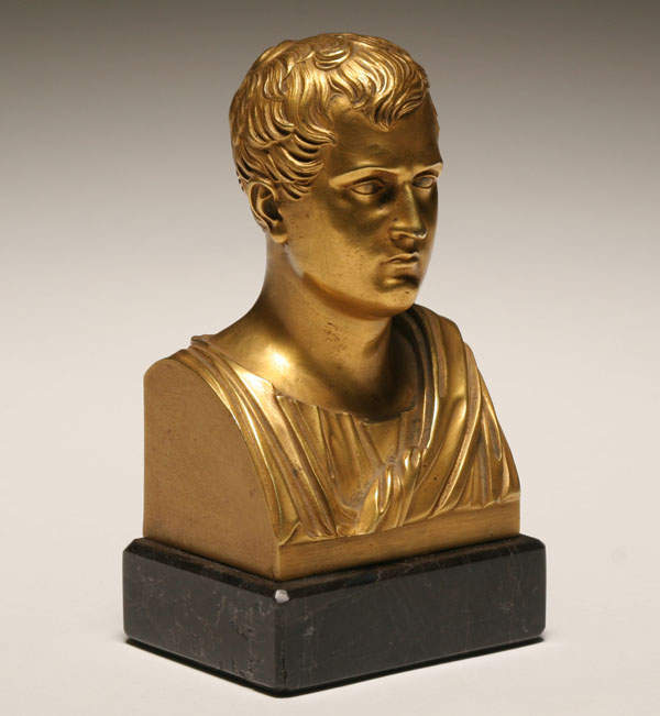Napoleon bronze dore bust in the 4ea8a