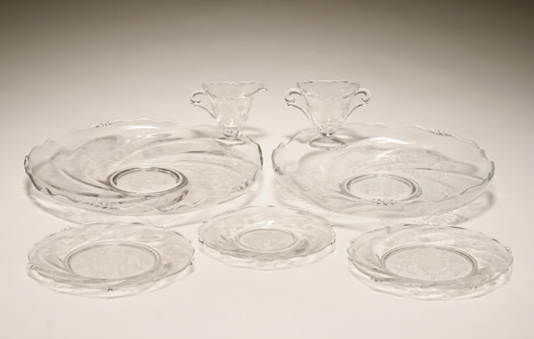Heisey Rose serving pieces and 4ea8c