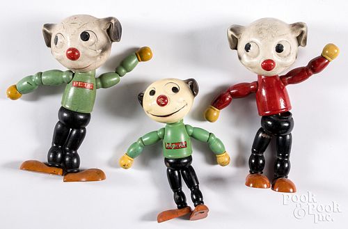 THREE PETE THE PUP PLAY FIGURESThree 31298d