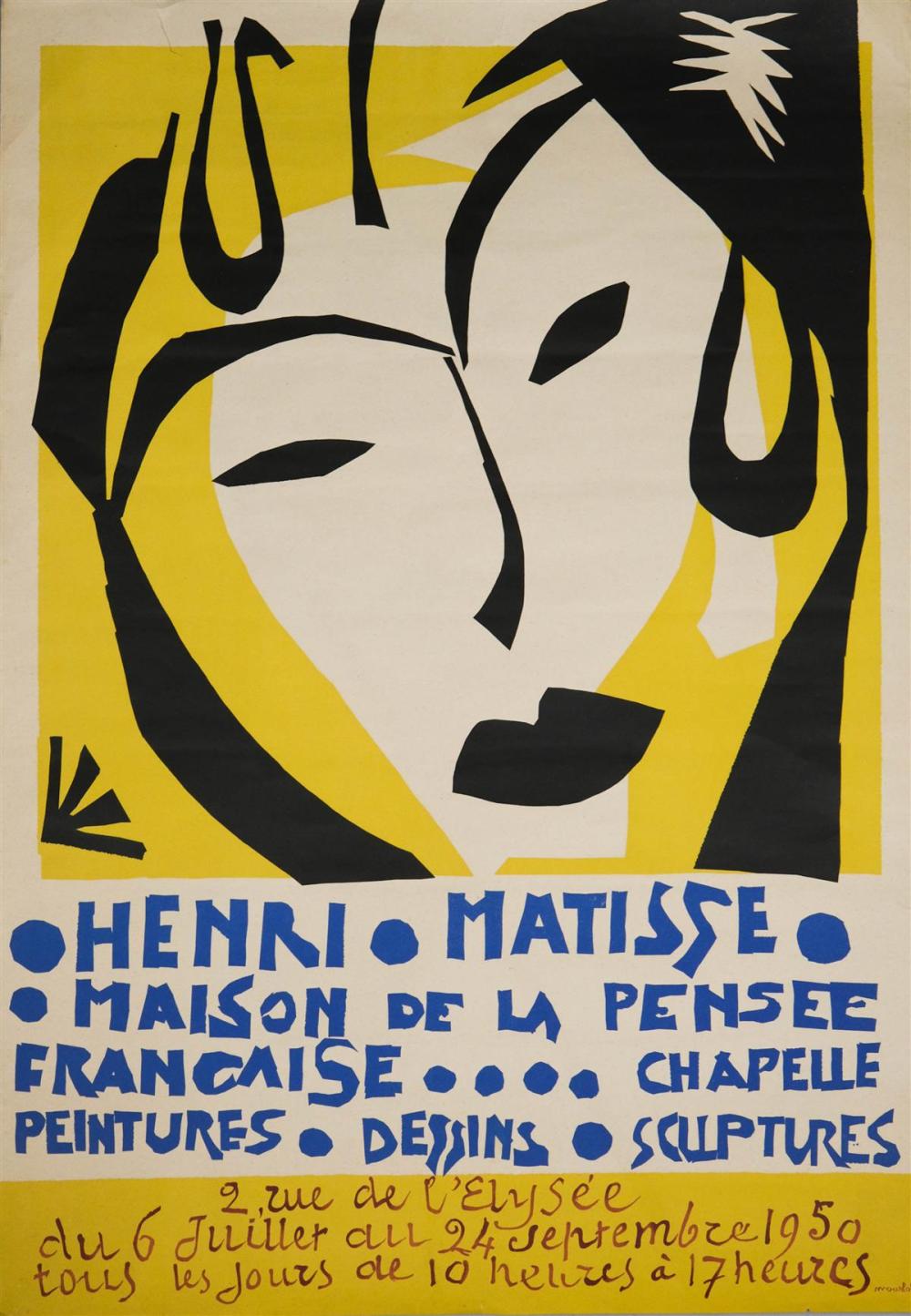 HENRI MATISSE FRENCH 1869 1954  3129e2