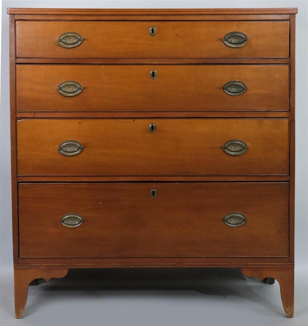 FEDERAL INLAID CHERRYWOOD CHEST 3129e8