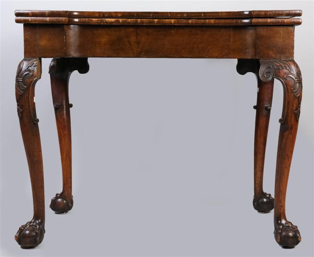 GEORGE II AND LATER FLIP-TOP MAHOGANY