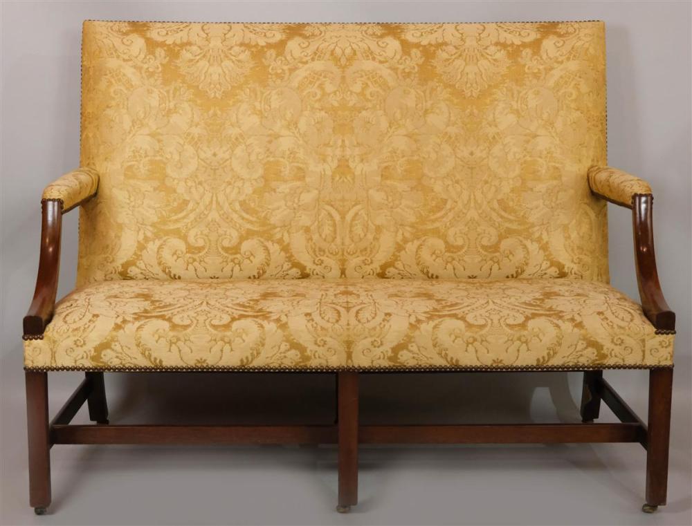 GEORGE III MAHOGANY UPHOLSTERED 312a19