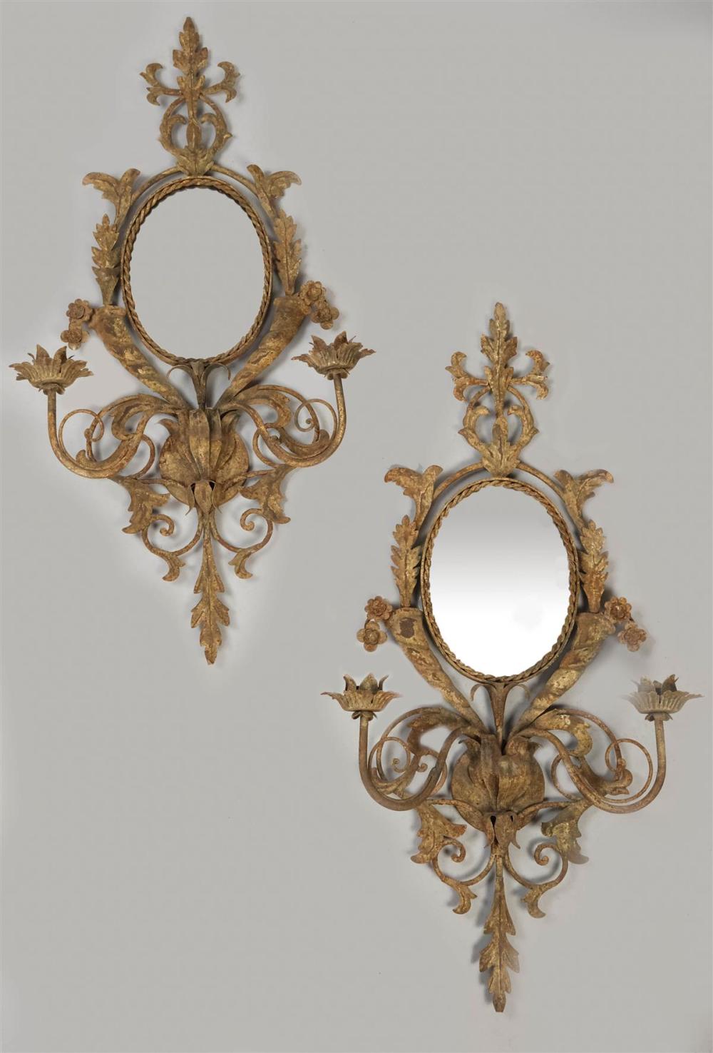 PAIR OF NEOCLASSICAL STYLE METAL 312a45