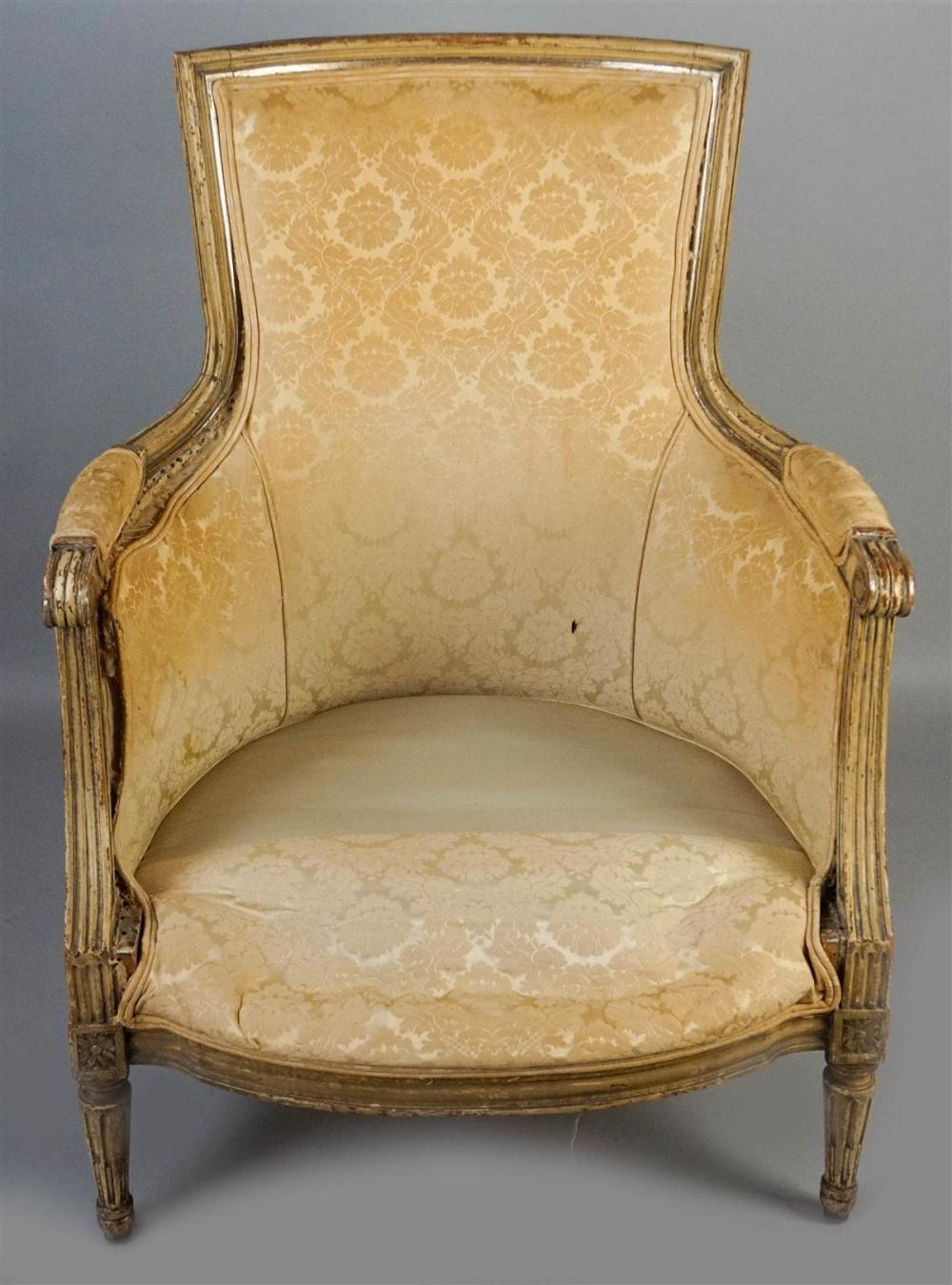 LOUIS XVI STYLE CREAM PAINTED PARCEL GILT 312a42