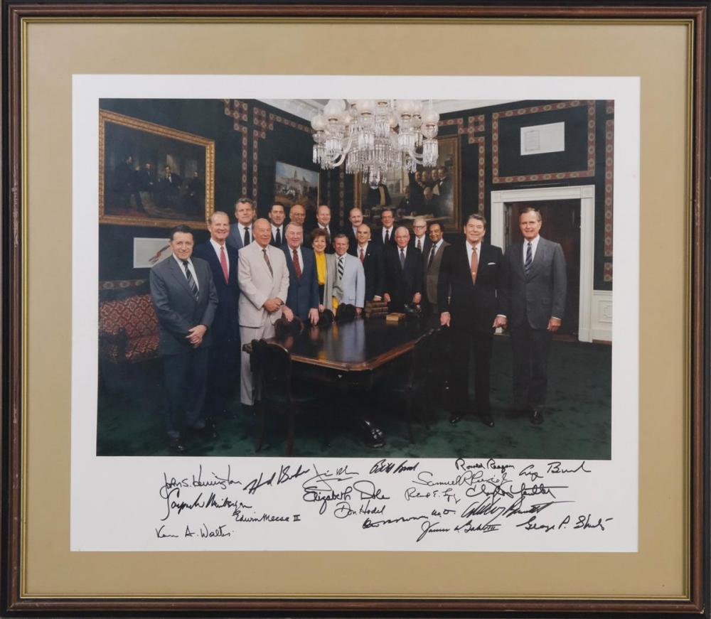 RONALD REAGAN SIGNED PHOTOGRAPH WITH