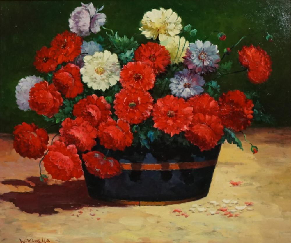 W. VINELLA (20TH CENTURY) BOUQUET OF