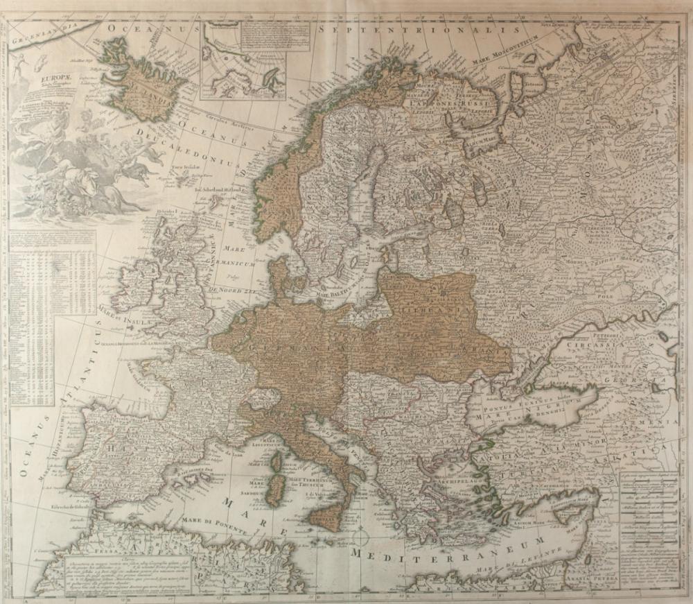 EUROPE IN TABULA GEOGRAPHICA DELINEATIO