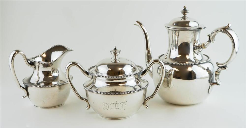 AMERICAN SILVER THREE PIECE TEA 312aec