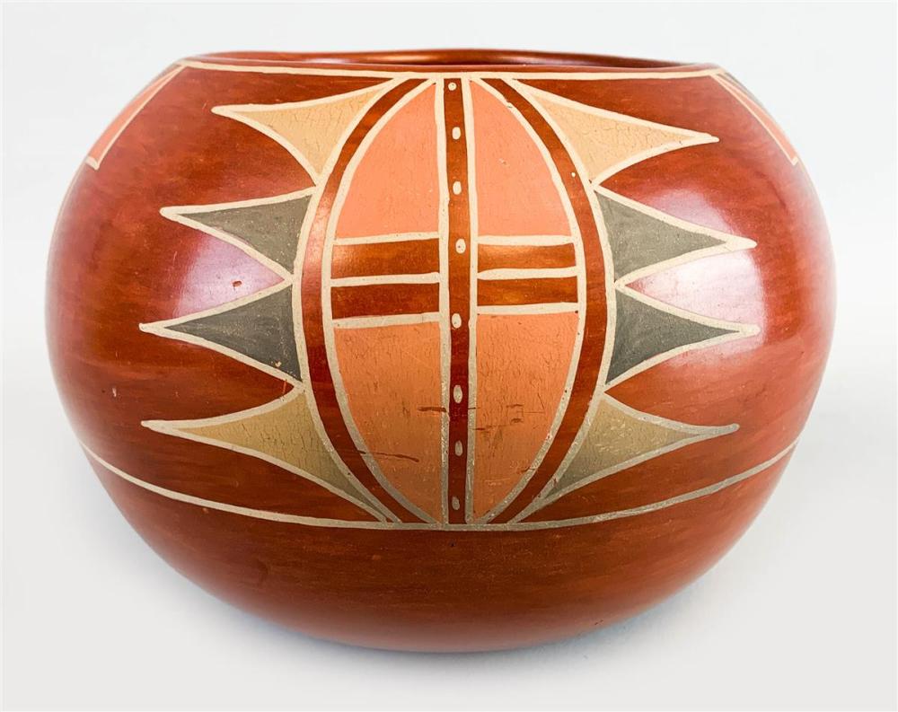 NATIVE AMERICAN POLYCHROME REDWARE 312b60