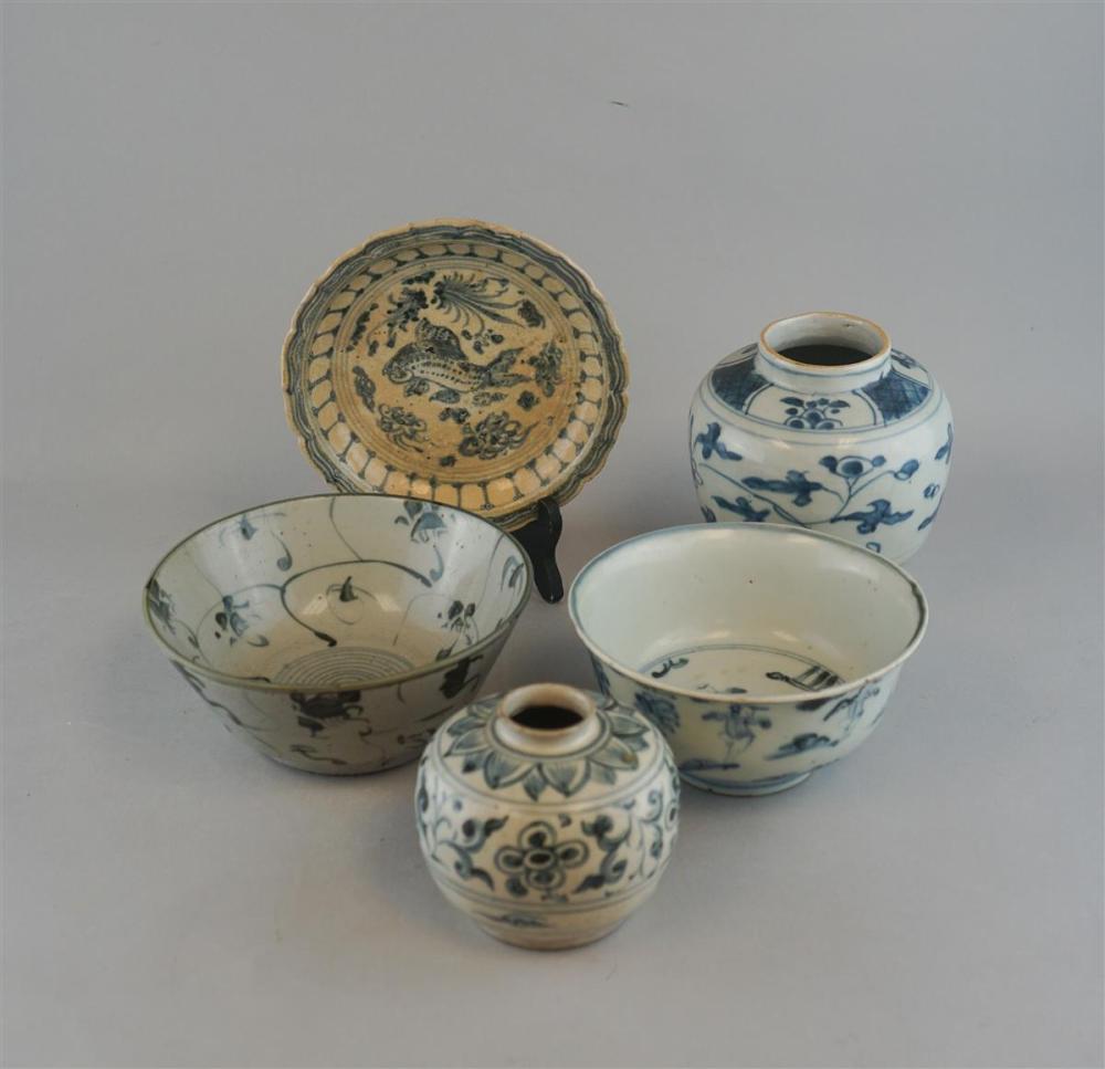 ANNAMESE DISH AND JAR WITH OTHER