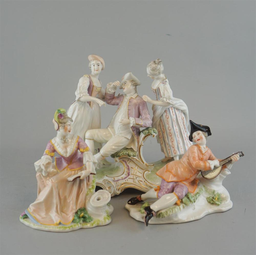 NYMPHENBURG PORCELAIN FIGURE GROUP