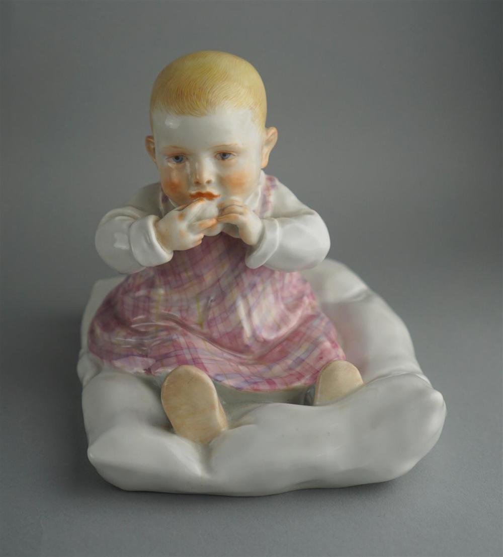 MEISSEN PORCELAIN FIGURE OF A BABY 312bd8