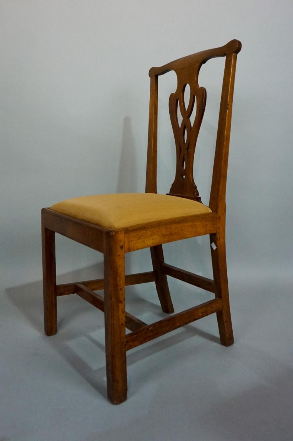 CHIPPENDALE WALNUT SIDE CHAIRCHIPPENDALE 312c51