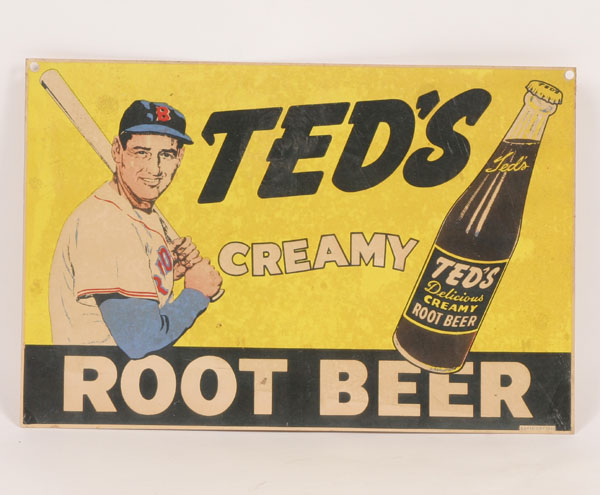 1952 Ted s Creamy Root Beer cardboard 4ead5