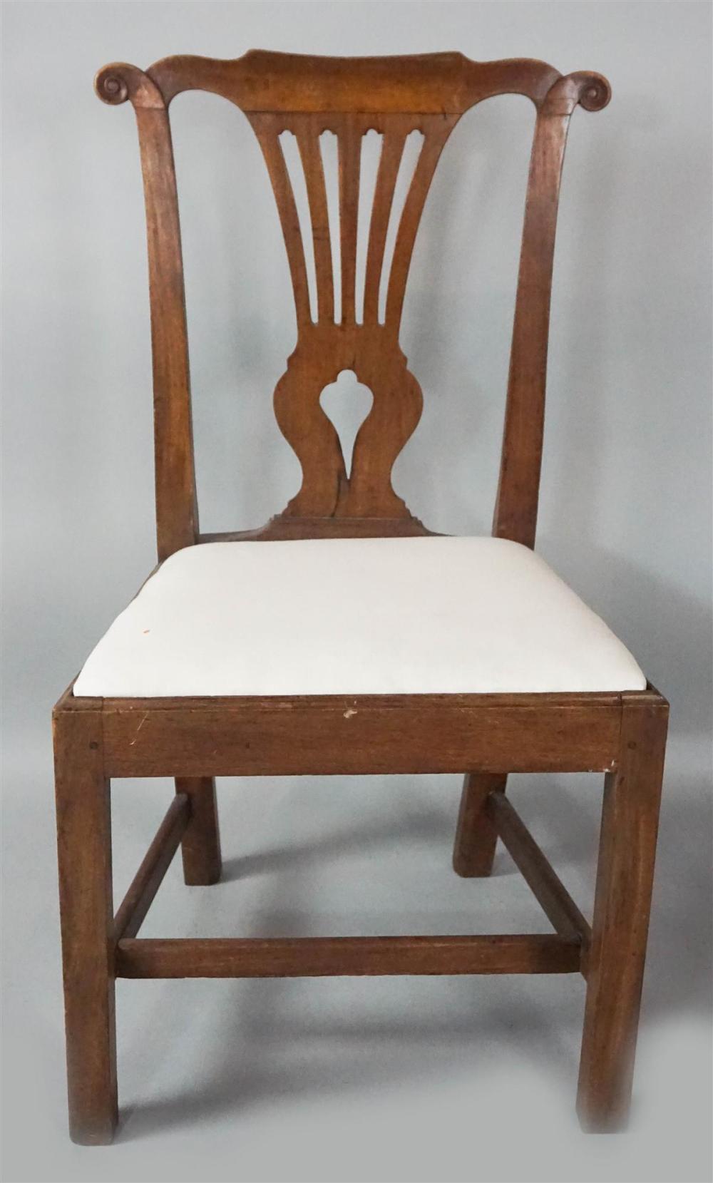 CHIPPENDALE MAHOGANY SIDE CHAIRCHIPPENDALE 312c52