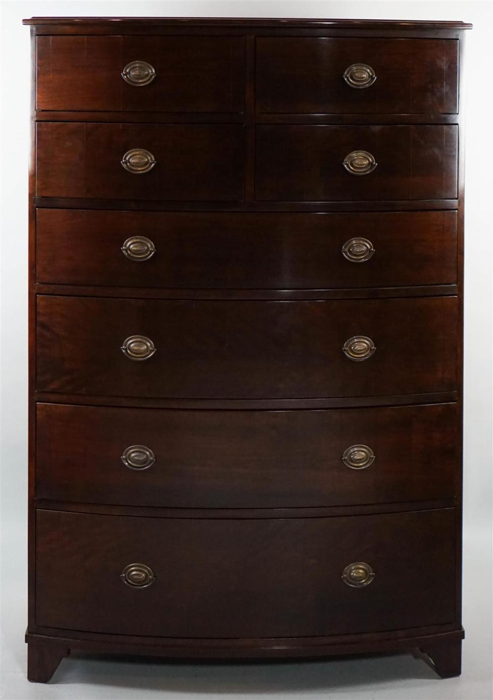 REGENCY STYLE MAHOGANY TALL CHEST 312cdc