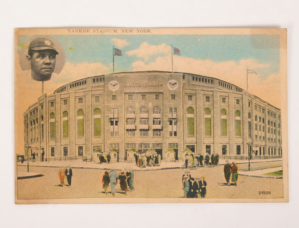 Yankee Stadium postcard with picture