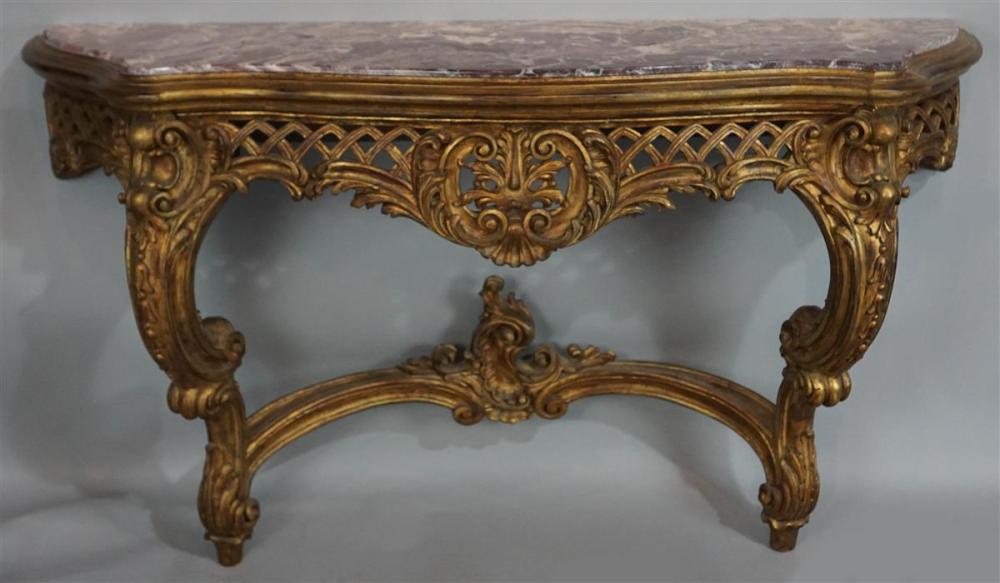 ROCOCO STYLE MARBLE TOP CARVED  312cf6