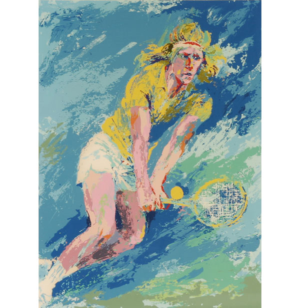 Leroy Neiman serigraph of Bjorn