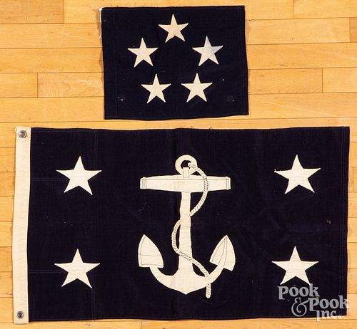 TWO US NAVAL FLAGSTwo US Naval 312da8