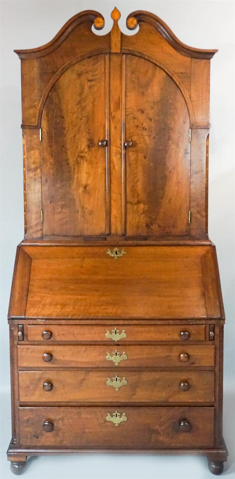 FEDERAL MAHOGANY SECRETARY BOOKCASEFEDERAL 312e4b