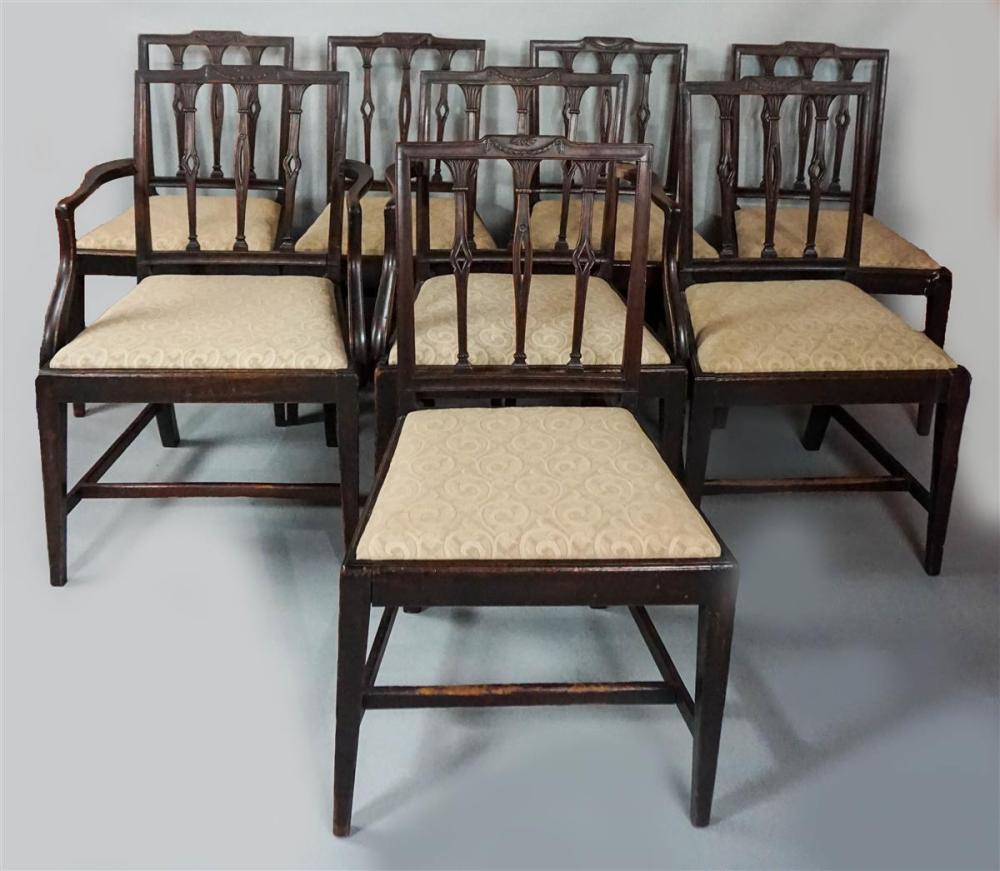 SET OF EIGHT 19TH CENTURY HEPPLEWHITE 312e56