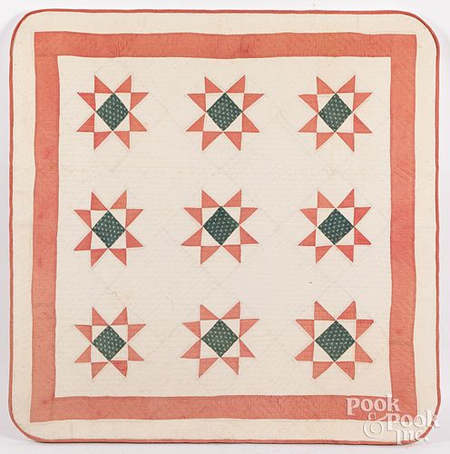 PIECED YOUTH QUILT EARLY 20TH 312e63