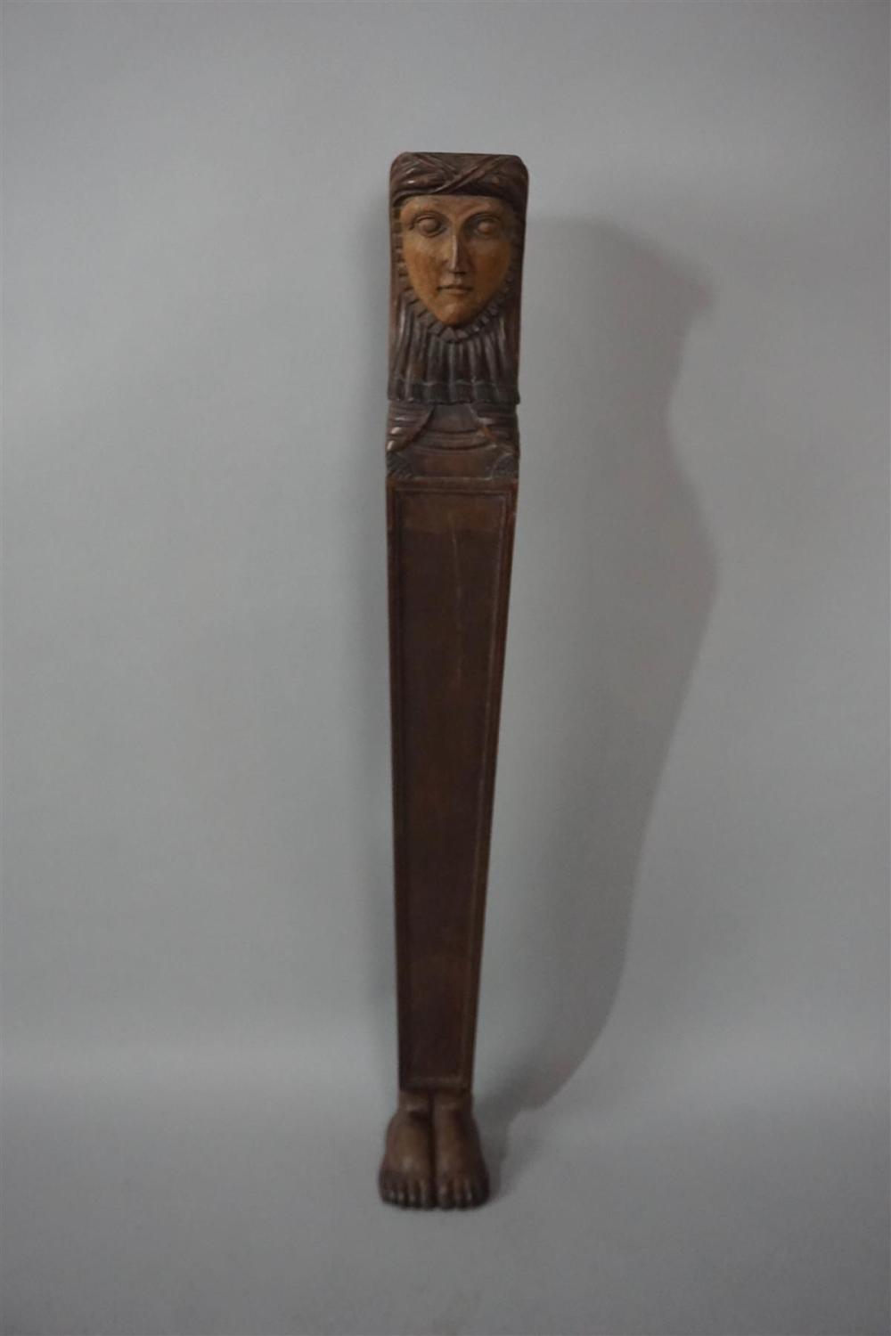 AMERICAN CARVED HERM COLUMN, BALTIMORE,