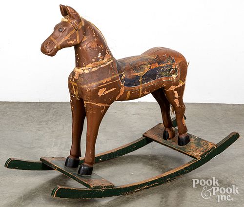 PAINTED HOBBY HORSE EARLY 20TH 312e96