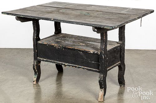 PAINTED BENCH TABLE LATE 19TH 312ea5