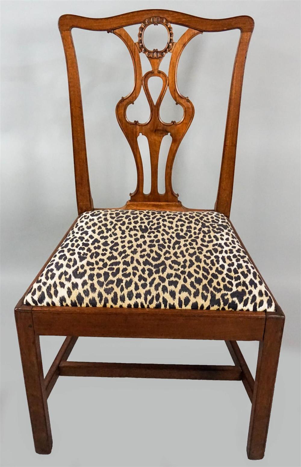 GEORGE III MAHOGANY SIDE CHAIRGEORGE