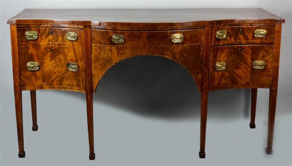 GEORGE III INLAID MAHOGANY SIDEBOARDGEORGE 312eab