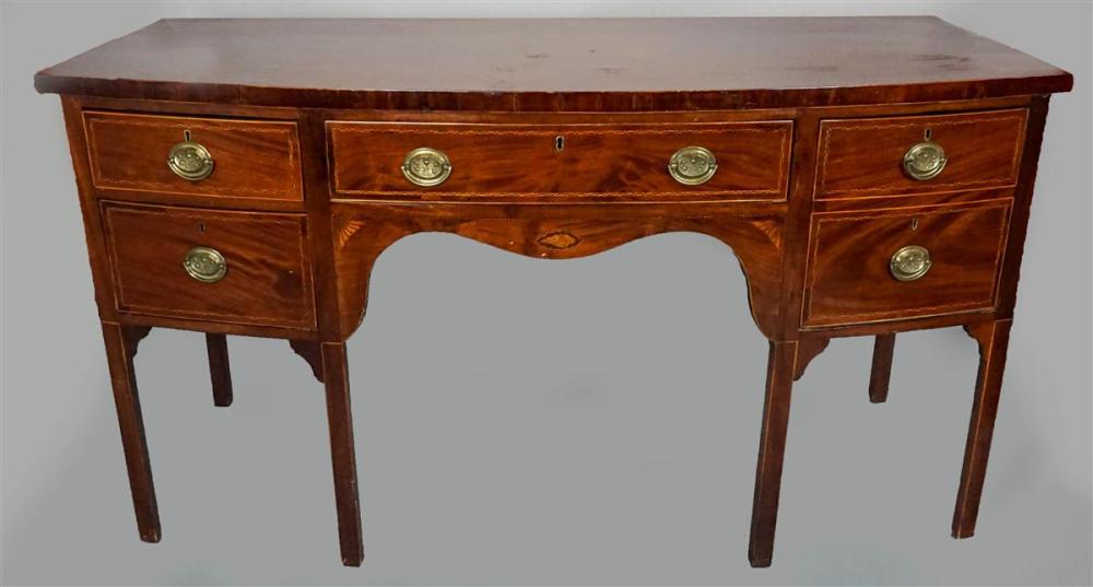 GEORGE III INLAID MAHOGANY SIDEBOARDGEORGE