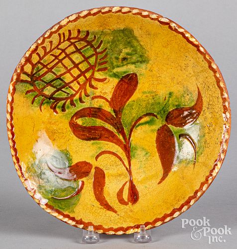 PENNSYLVANIA SGRAFFITO REDWARE