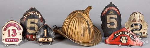 CAIRNS TIN FIRE HELMET LATE 19TH 312f59