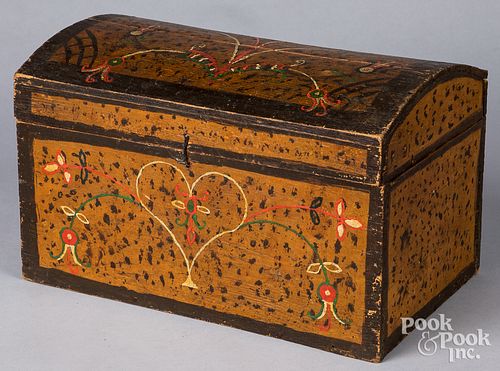 PAINTED PINE DOME TOP BOX CA  312f6e