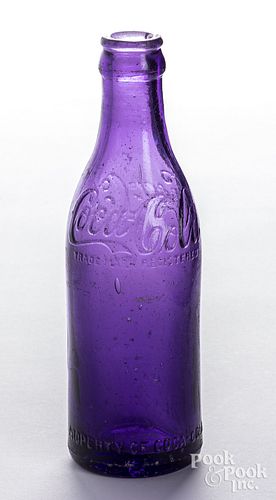 AMETHYST COCA-COLA 7 OZ BOTTLEAmethyst