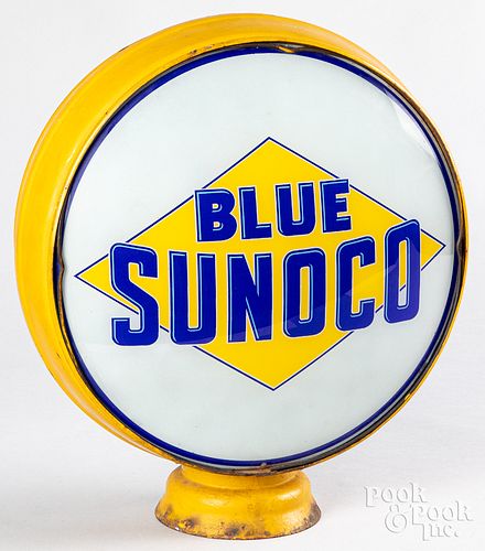 BLUE SUNOCO GASOLINE GLOBEBlue 312f9d