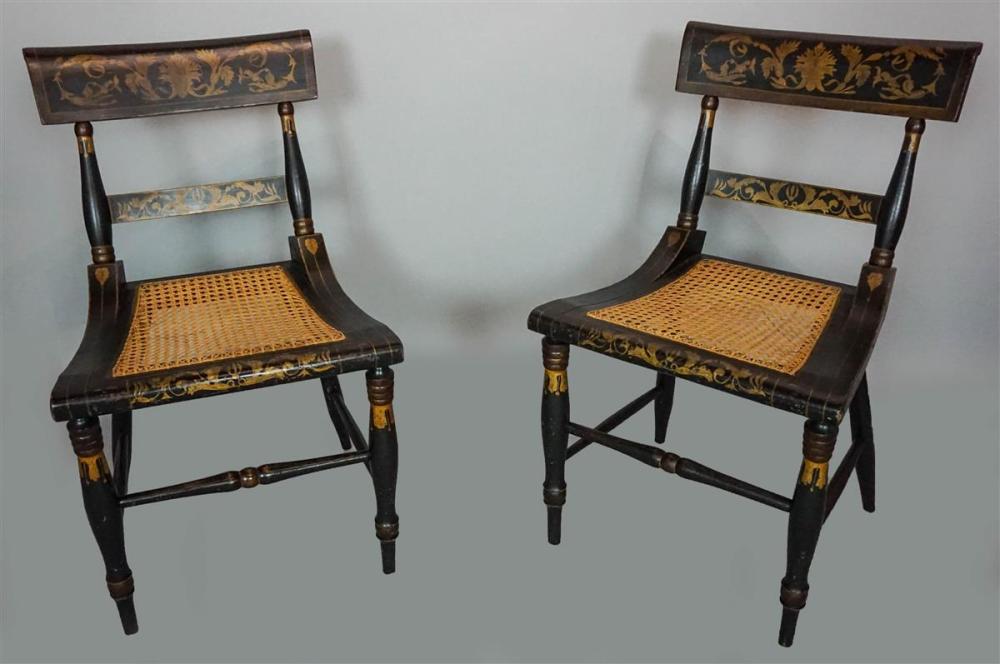 PAIR OF GILDED AND EBONIZED BALTIMORE 312fa8