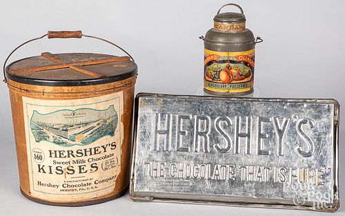 HERSHEY CHOCOLATE FIBER BAIL HANDLE