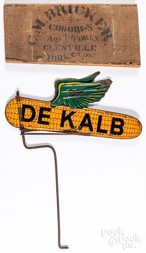 DEKALB TIN LITHOGRAPH WINGED CORN