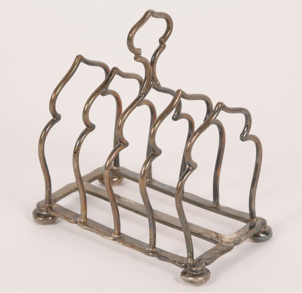 English sterling silver toast rack  4eb30